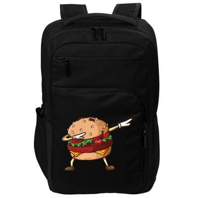Cheeseburger Dab Pose Dabbing Dance National Burger Day Pun Meaningful Gift Impact Tech Backpack