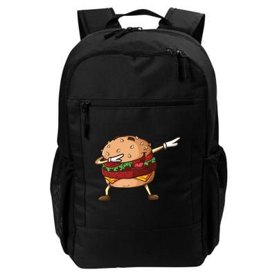 Cheeseburger Dab Pose Dabbing Dance National Burger Day Pun Meaningful Gift Backpack