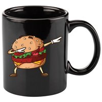 Cheeseburger Dab Pose Dabbing Dance National Burger Day Pun Meaningful Gift 11oz C Handle Ceramic Mug