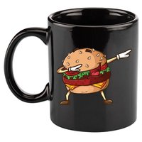 Cheeseburger Dab Pose Dabbing Dance National Burger Day Pun Meaningful Gift 11oz C Handle Ceramic Mug
