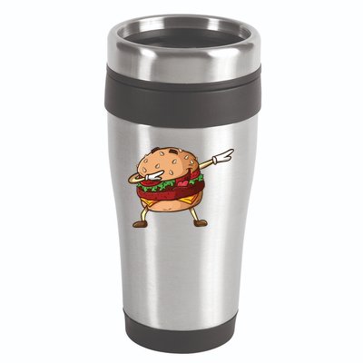 Cheeseburger Dab Pose Dabbing Dance National Burger Day Pun Meaningful Gift 16oz Travel Tumbler