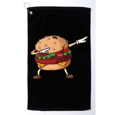Cheeseburger Dab Pose Dabbing Dance National Burger Day Pun Meaningful Gift Golf Towel