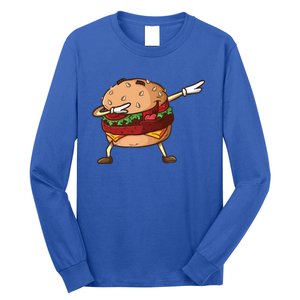 Cheeseburger Dab Pose Dabbing Dance National Burger Day Pun Meaningful Gift Long Sleeve Shirt