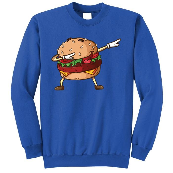 Cheeseburger Dab Pose Dabbing Dance National Burger Day Pun Meaningful Gift Sweatshirt