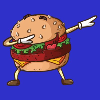 Cheeseburger Dab Pose Dabbing Dance National Burger Day Pun Meaningful Gift T-Shirt