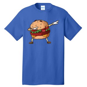 Cheeseburger Dab Pose Dabbing Dance National Burger Day Pun Meaningful Gift Tall T-Shirt