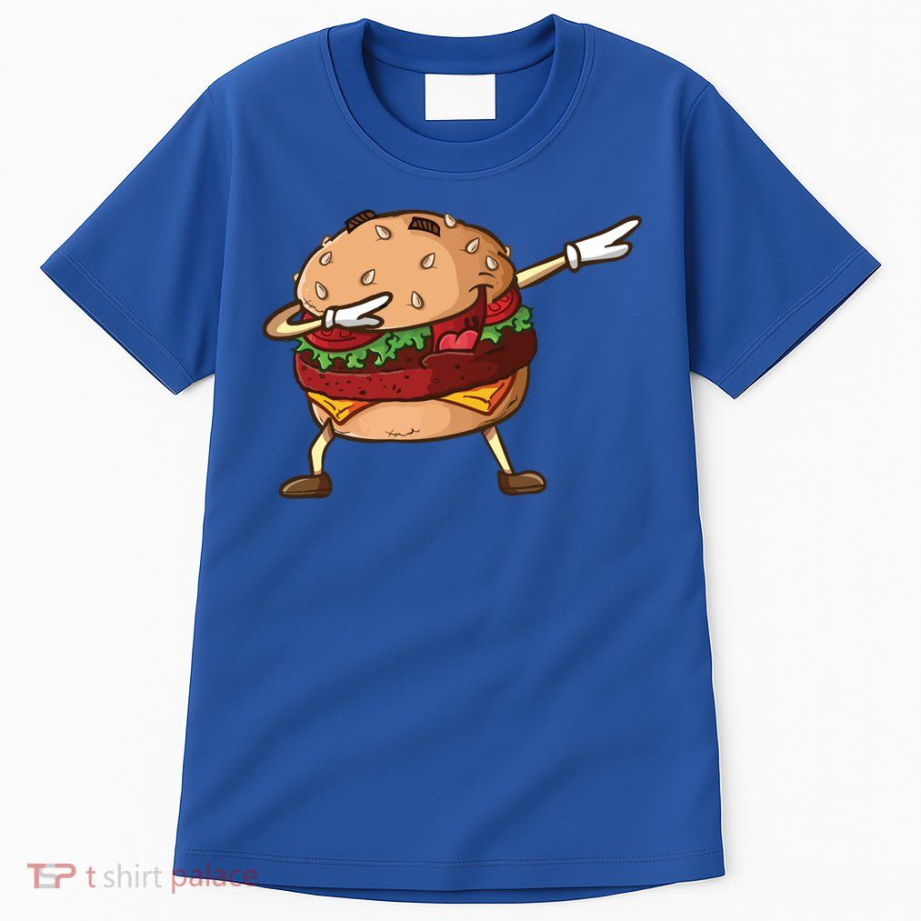 Cheeseburger Dab Pose Dabbing Dance National Burger Day Pun Meaningful Gift Tall T-Shirt