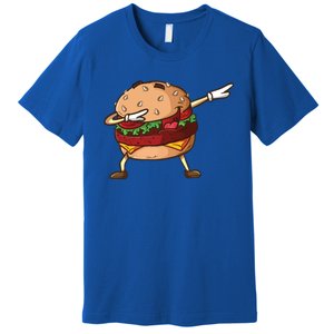 Cheeseburger Dab Pose Dabbing Dance National Burger Day Pun Meaningful Gift Premium T-Shirt