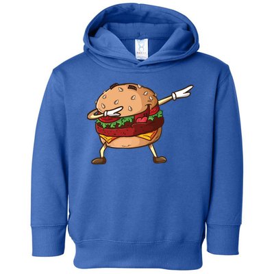 Cheeseburger Dab Pose Dabbing Dance National Burger Day Pun Meaningful Gift Toddler Hoodie
