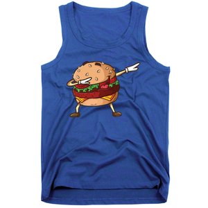 Cheeseburger Dab Pose Dabbing Dance National Burger Day Pun Meaningful Gift Tank Top