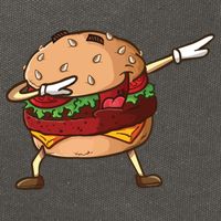 Cheeseburger Dab Pose Dabbing Dance National Burger Day Pun Meaningful Gift Cotton Canvas Backpack