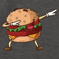 Cheeseburger Dab Pose Dabbing Dance National Burger Day Pun Meaningful Gift Vector Backpack