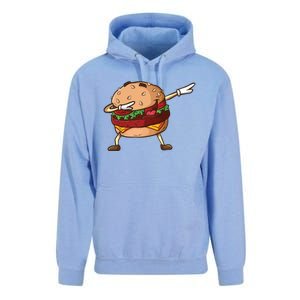 Cheeseburger Dab Pose Dabbing Dance National Burger Day Pun Meaningful Gift Unisex Surf Hoodie