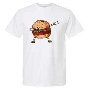 Cheeseburger Dab Pose Dabbing Dance National Burger Day Pun Meaningful Gift Garment-Dyed Heavyweight T-Shirt