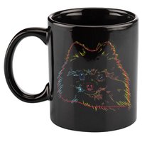 Colourful Dog Pomeranian 11oz C Handle Ceramic Mug
