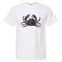 Crab Distressed Print Vintage Crab Garment-Dyed Heavyweight T-Shirt