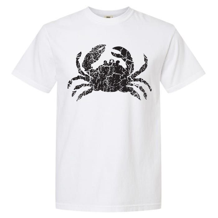 Crab Distressed Print Vintage Crab Garment-Dyed Heavyweight T-Shirt