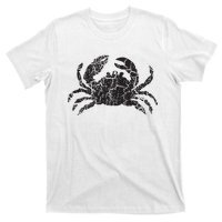 Crab Distressed Print Vintage Crab T-Shirt