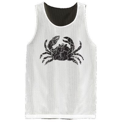 Crab Distressed Print Vintage Crab Mesh Reversible Basketball Jersey Tank