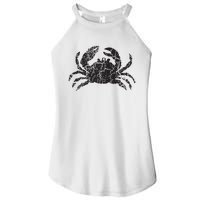 Crab Distressed Print Vintage Crab Women's Perfect Tri Rocker Tank