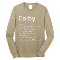 COLBY Definition Personalized Name Funny Birthday Gift Idea Long Sleeve Shirt