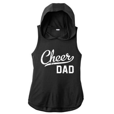 Cheer Dad Proud Cheerleading Dad Gift Ladies PosiCharge Tri-Blend Wicking Draft Hoodie Tank