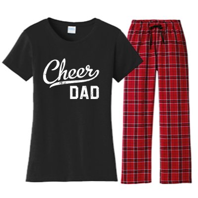 Cheer Dad Proud Cheerleading Dad Gift Women's Flannel Pajama Set