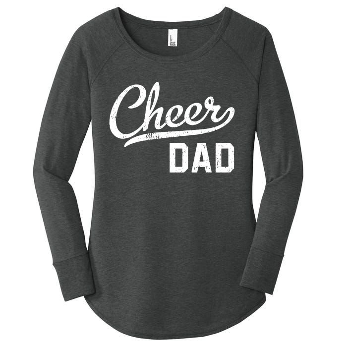 Cheer Dad Proud Cheerleading Dad Gift Women's Perfect Tri Tunic Long Sleeve Shirt