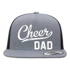 Cheer Dad Proud Cheerleading Dad Gift Flat Bill Trucker Hat