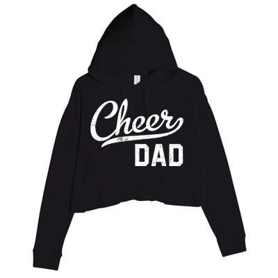 Cheer Dad Proud Cheerleading Dad Gift Crop Fleece Hoodie