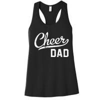 Cheer Dad Proud Cheerleading Dad Gift Women's Racerback Tank