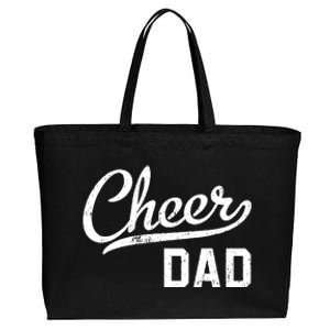 Cheer Dad Proud Cheerleading Dad Gift Cotton Canvas Jumbo Tote