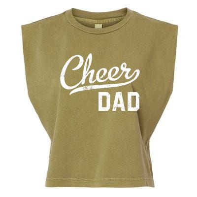 Cheer Dad Proud Cheerleading Dad Gift Garment-Dyed Women's Muscle Tee