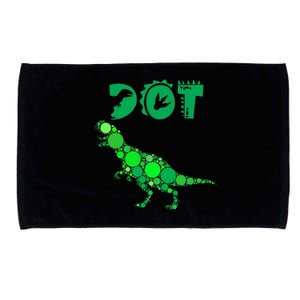 Cute Dinosaur Polka Dots Microfiber Hand Towel