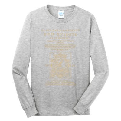 Cervantes Don Quijote De La Mancha. Dark Clothes Version T-Shirt Tall Long Sleeve T-Shirt