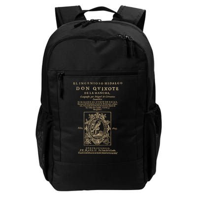 Cervantes Don Quijote De La Mancha. Dark Clothes Version T-Shirt Backpack