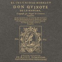 Cervantes Don Quijote De La Mancha. Dark Clothes Version T-Shirt Cotton Canvas Backpack
