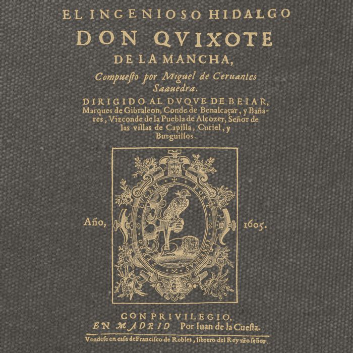 Cervantes Don Quijote De La Mancha. Dark Clothes Version T-Shirt Cotton Canvas Backpack