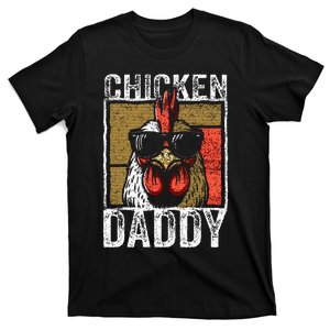 Chicken Daddy Rooster Farmer Funny Fathers Day T-Shirt