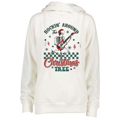 Christmas Dtf Rockin Around The Christmas Tree Dtf Transfer Ready To Press Womens Funnel Neck Pullover Hood