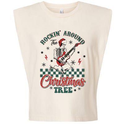 Christmas Dtf Rockin Around The Christmas Tree Dtf Transfer Ready To Press Garment-Dyed Women's Muscle Tee