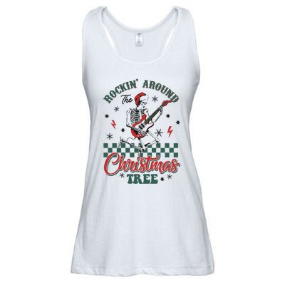 Christmas Dtf Rockin Around The Christmas Tree Dtf Transfer Ready To Press Ladies Essential Flowy Tank