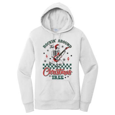 Christmas Dtf Rockin Around The Christmas Tree Dtf Transfer Ready To Press Women's Pullover Hoodie