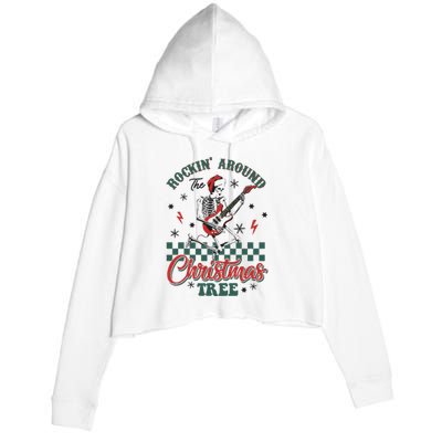 Christmas Dtf Rockin Around The Christmas Tree Dtf Transfer Ready To Press Crop Fleece Hoodie