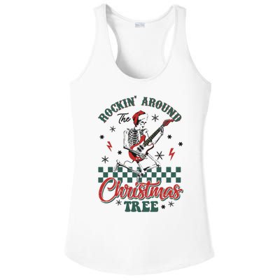 Christmas Dtf Rockin Around The Christmas Tree Dtf Transfer Ready To Press Ladies PosiCharge Competitor Racerback Tank