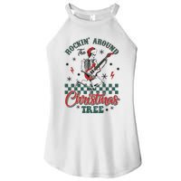 Christmas Dtf Rockin Around The Christmas Tree Dtf Transfer Ready To Press Women's Perfect Tri Rocker Tank