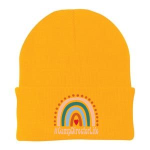 Camp Director Rainbow Appreciation Day Hello Back To School Great Gift Knit Cap Winter Beanie