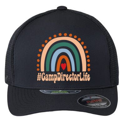 Camp Director Rainbow Appreciation Day Hello Back To School Great Gift Flexfit Unipanel Trucker Cap