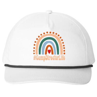 Camp Director Rainbow Appreciation Day Hello Back To School Great Gift Snapback Five-Panel Rope Hat