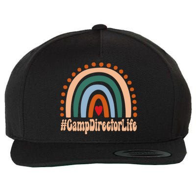 Camp Director Rainbow Appreciation Day Hello Back To School Great Gift Wool Snapback Cap